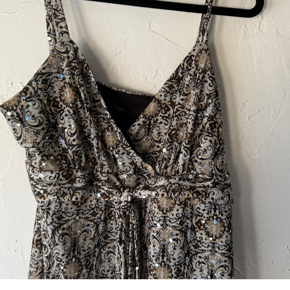 INC International‎ Y2k Concepts Sparkle Babydoll Top L Fairy Grunge Going Out